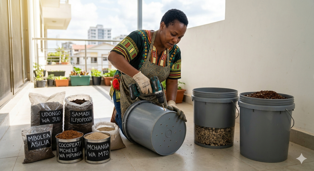 Maandalizi ya Ndoo na Udongo