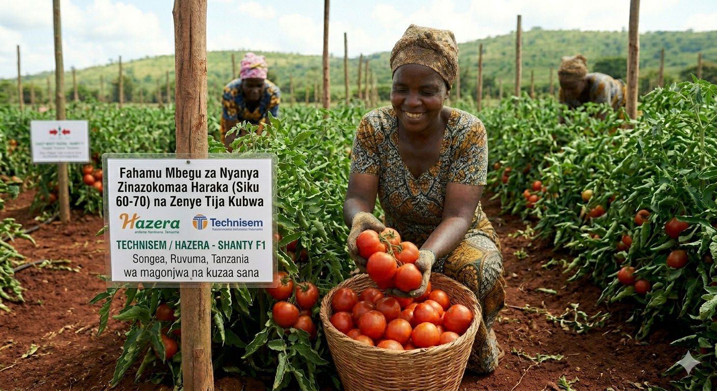 Fahamu Mbegu za Nyanya Zinazokomaa Haraka (Siku 60-70) na Zenye Tija Kubwa